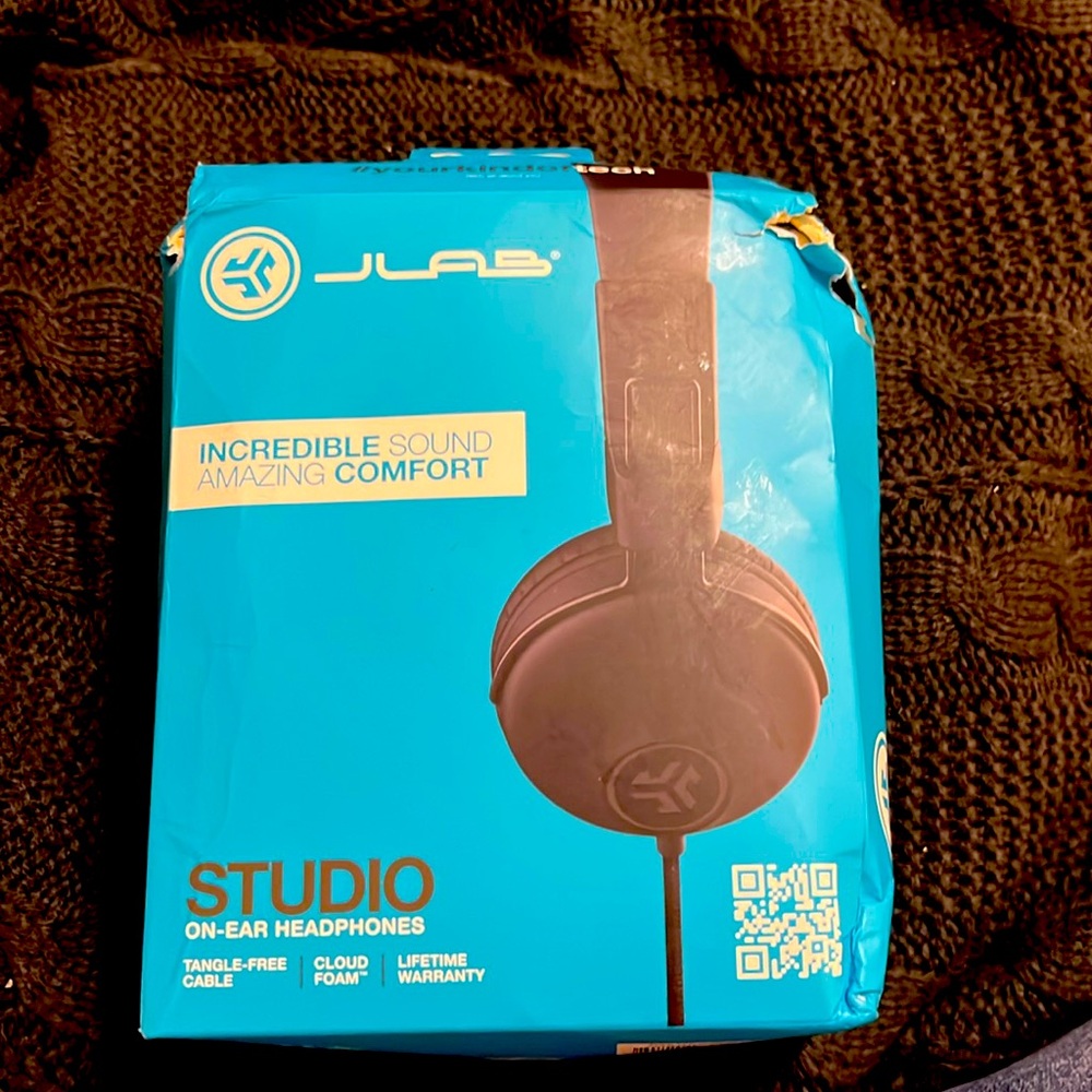 NWT NIB JLab earphones studio on-ear